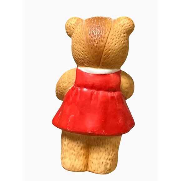 Lucy and Me Ceramic Birthday Bear Collectible Number 4 Figurine Vintage - Picture 5 of 8
